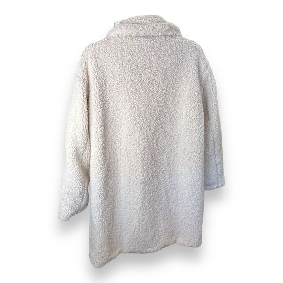 $415 Apparis Women's Ivory Faux Sherling Dble Breasted Sherpa Coat Jacket Sz XL - Picture 6 of 9